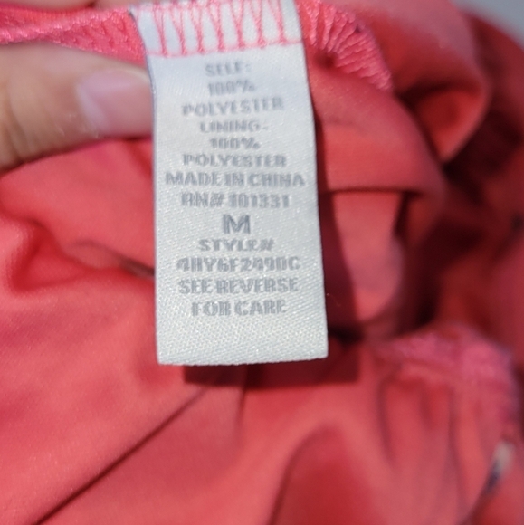 Bailey Blue pink floral print wrap v neck romper with bow keyhole back - Picture 14 of 14